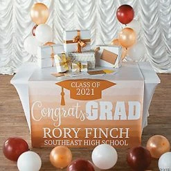 Cheapest ❤️ Personalized Congrats Grad Vinyl Table Runner ❤️