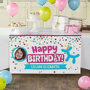 Cheap β Personalized Happy π₯³ Birthday Custom Photo Plastic Table Runner π₯° 1 Cheap β Personalized Happy π₯³ Birthday Custom Photo Plastic Table Runner π₯°