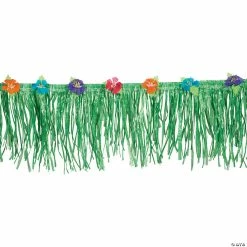Best deal ⭐ 24 Ft. Green Hibiscus Flower Fringe Decoration 😀