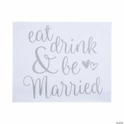 Outlet 👏 Eat, Drink & Be Married Placemats 🧨