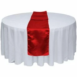 Hot Sale π GW Linens 10pcs Red Satin Table Runner 12" x 108" for Wedding Party Banquet Decorations π―