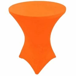 Budget π GW Linens Neon Orange 36" x 43" Cocktail Spandex Fitted Stretch Tablecloth Table Cover Wedding Banquet Party β