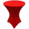 Promo 😍 GW Linens Red 24" x 43" Cocktail Spandex Fitted Stretch Tablecloth Table Cover Wedding Banquet Party ✔️