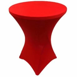 New π GW Linens Red 32" x 43" Cocktail Spandex Fitted Stretch Tablecloth Table Cover Wedding Banquet Party π