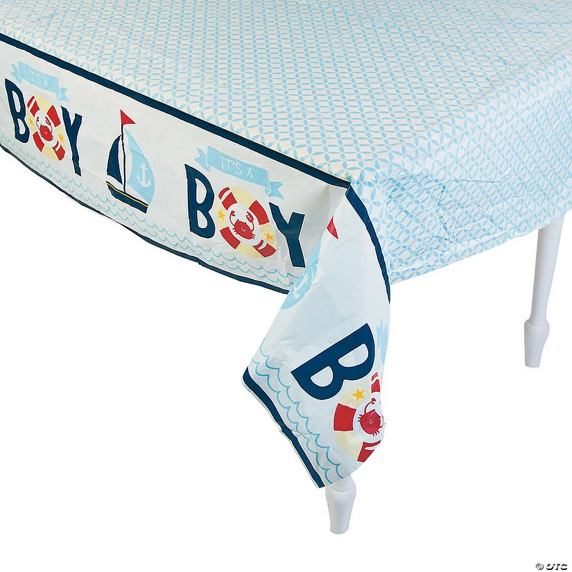Best deal β Nautical Boy Baby Shower Plastic Tablecloth 𧨠1 Best deal β Nautical Boy Baby Shower Plastic Tablecloth π§¨