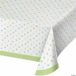 Flash Sale ⌛ Pastel Polka Dots Plastic Tablecloth ⭐