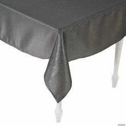 Flash Sale 💯 Pewter Metallic Polyester Tablecloth - 60" x 84" 💯