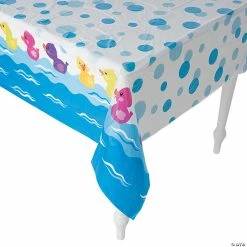 Best deal ✨ Rubber Ducky Printed Plastic Tablecloth ✨