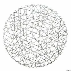 Wholesale 🔔 Silver Metallic String Placemats - 6 Pc. ✨