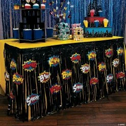 Wedding Table Covers Sales -Wedding Table Covers Sales superhero fringe plastic table skirt with cutouts13604693 a01